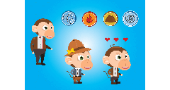 Unnamed Monkey Runner game characters