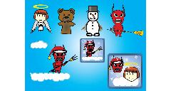 Swingy Angie characters and icons