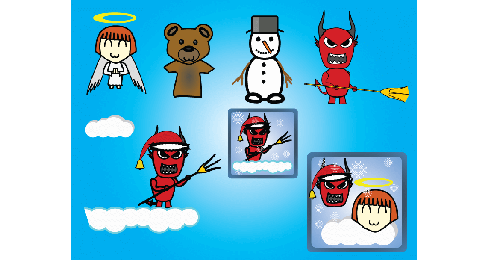 Swingy Angie characters and icons
